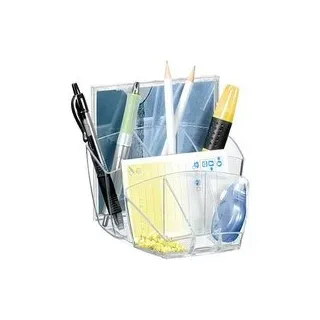 cep Stiftehalter Ice Black schwarz-transparent Polystyrol 6 Fächer 14,3 x 15,8 x 9,3 cm