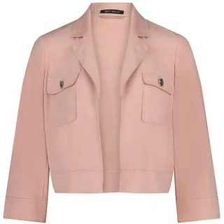 Jackenblazer BETTY BARCLAY "Blazer-Jacke mit 3/4 Arm", Damen, Gr. 44, rosa (pink dolphin), Obermaterial: 92% Polyester PES. 8% Elasthan EL., Blazer Jackenblazer