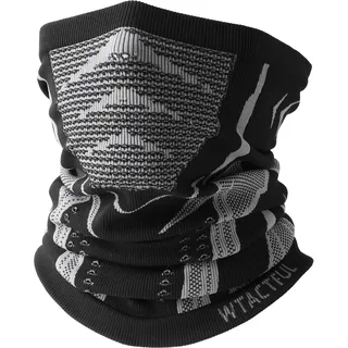 WTACTFUL Schlauchschal Herren Halbe Sturmhaube Halstuch Herren Halswärmer Ski Mask Skimaske Halsschlauc Neck Gaiter Atmungsaktive für Winter Motorrad Laufen Fahren Skifahren Snowboarden Grau