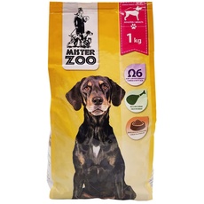 MISTER ZOO - Futter für Tiere Kroketten Katzenfutter für Hunde Hund Große Hunde reich an Omega-6 Umschlag von 1 kg