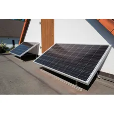 Sunset Solarmodul »Balkonkraftwerk SUNpay®600plus«, inkl. Edelstahl-Halterungs-Set, auch zum Laden von E-Bikes geeignet, blau