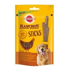 3x60g Ficat de pui Ranchos Sticks Pedigree Snackuri câini