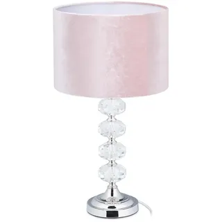 Relaxdays Tischlampe Rosa