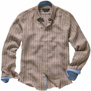 Trastevere-Leinenhemd Braun 38