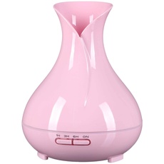 SIXTOL Vulcan Aroma Diffusor pink Holz 350ml | Ultraschall-Luftbefeuchter | Zur Luftbefeuchtung und Durchduftung von Zuhause, Schlafzimmer, Büro | Aromatherapie | Für ätherische Öle