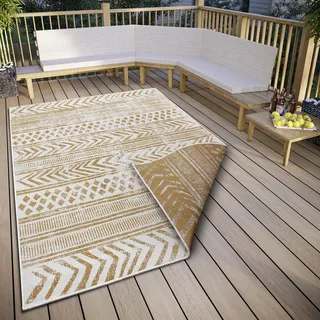 HANSE HOME In-& Outdoor, Wendeteppich Biri Ocker, - Ocker