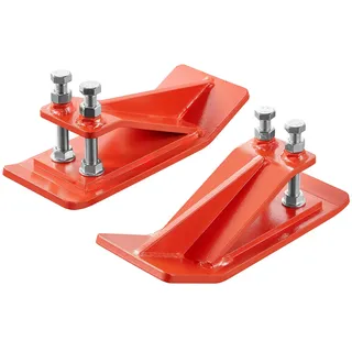 Vevor Traktorschaufelschutz 2 Stk. schaufelkantenschutz aus Stahl für Schnee, Laubentfernung & Kiesstreuung Orange