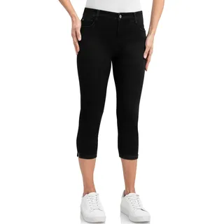 wonderjeans Caprijeans »Capri«, schwarz