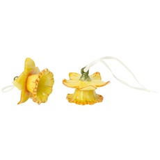 Bild Villeroy und Boch Mini Flower Bells Osterglocken, 2er Set, 4 cm, Porzellan, Gelb, Blumen