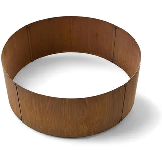 Czaja Pflanzringe 2 Stück Ø 80 x 30 cm Hoch Edelrost - Metallring Hochbeet Rost Pflanzgefäß Pflanzkübel Metallring Kräuterbeet Stahlring Stahl Ring