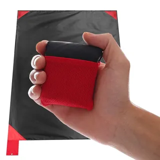 Mini-Picknickdecke, wasserdicht und sanddicht, Stranddecke, Camping, Wandern, Reisen, Camping, Picknick, 70 x 110 cm, leicht und zusammenklappbar, super klein genug, um in Ihre Tasche zu passen