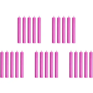 Butlers Stabkerze (25er Set) Rainbow , Magenta , Paraffin , 2.2x18x2.2 cm , Dekoration, Kerzen & Kerzenhalter
