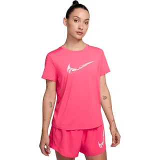 Nike Damen T-Shirt One Swoosh Women s Dri-FIT FV6373-629 XL - Aster Pink/Glacier Blue - XL