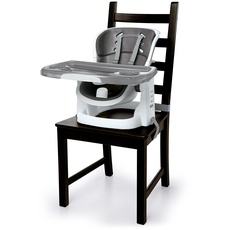 Ingenuity, Sitzerhöhung für Babys und Kleinkinder, Schiefer, mit verstellbaren Höhen und Positionen, abnehmbarem Tablett und mehr