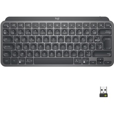 Bild von MX Keys Mini for Business Graphite, schwarz, LEDs weiß, Logi Bolt, USB/Bluetooth, FR (920-010599)