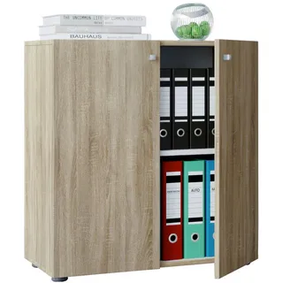 Lona Aktenschrank 70 x 39 x 74 cm braun