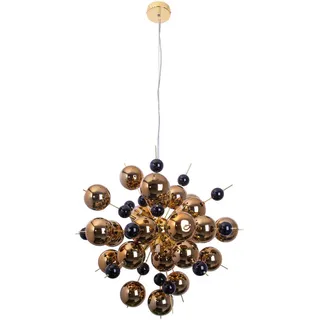 Näve Led-Hängeleuchte , Goldfarben , Metall , 150 cm , Lampen & Leuchten, Leuchtenserien