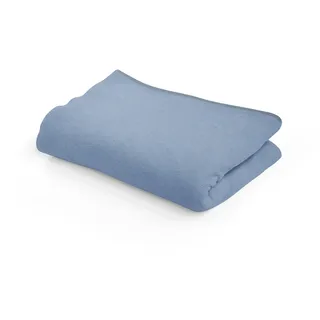 SETEX Kuscheldecke, 85% Baumwolle/15% Polyester, Decke als Zimmer-Deko, Schlafzimmer-Deko und mehr, 200 x 150 cm große Tagesdecke, Blau