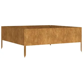 Hochbeet 100x100x41 cm Cortenstahl - Braun