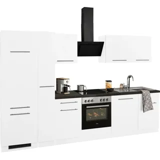 wiho Küchen Küchenzeile »Unna« ohne E-Geräte, Breite 310 cm, weiß