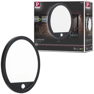 Paulmann Außenwandleuchte Kunststoff 31,4 cm mit Bewegungsmelder IP44 schwarz