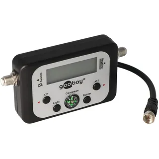 goobay Digitaler Satelliten Finder LCD-Anzeige mit Kompass und Ton