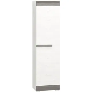 Feldmann-Wohnen Garderobenschrank Blanco 55 x 42 x 202 cm Pinie weiß grau