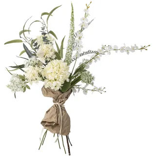 Bloomingville Symphonie Künstlich Blumenstrauá, Weiá, Kunststoff, T30xH103 cm