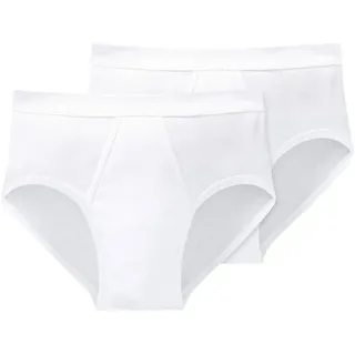 SCHIESSER Slip unifarben weiß XL 2er Pack