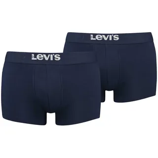Levi's Herren Boxershorts 2er Pack | SOLID BASIC TRUNK ORGANIC CO in Navy Gr.: M