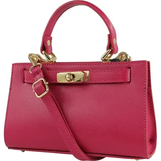 toscanto Damen Umhängetasche Leder Tasche pink, fuchsia OTT812UP