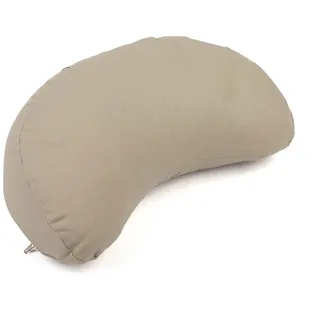 Bodhi Meditationskissen Halbmond | Bodenkissen für Yoga & Meditation | Yogi MOND ECO | 100 % Bio-Baumwollbezug | Yogakissen halbmondförmig mit Buchweizenfüllung | Ergonomisches Halbmondkissen