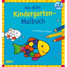 Bild Das dicke Kindergarten-Malbuch: Mit farbigen Vorlagen und lustiger Fehlersuche