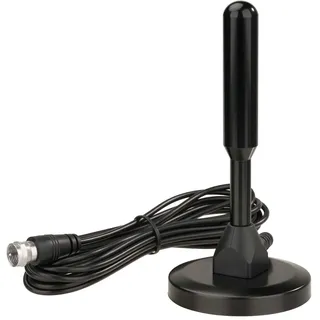 Superbat FM UKW Radio Antenne mit Magnetfuß & 3m Verlängerungskabel | F-Stecker + 3 Adapter | Kompatibel mit Pioneer Onkyo | für Heimkino Stereo-Empfänger Tragbaren Radio-Tuner HiFi-Receiver