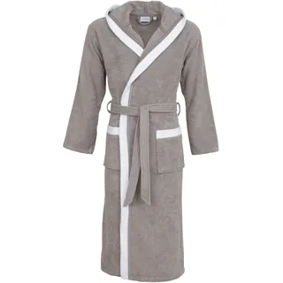 Unisex-Bademantel CARL ROSS "40300" Gr. XL, weiß (platin, weiß), XL, Walkfrottier, Hausmäntel, Unisex-Bademantel, Midilänge