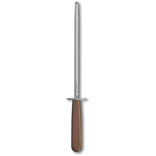 Victorinox Wood Abziehstahl, 23 cm, Mittelfeinzug, Rund, bis zu 65 HRC, Ahornholzgriff
