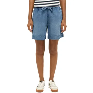 Regular-fit-Jeans MUSTANG "Damen Style Jodie Drawstring ULW", Damen, Gr. 25, blau (411 mittelblau), Denim/Jeans, 100% Baumwolle, unifarben, regular fit, Jeans Regular-fit-Jeans