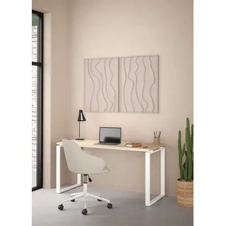 INOSIGN »Sign Arbeitstisch, Sekretär, Bürotisch,«, Cleanes Design, Metallbeine, Breite 120 oder 150 cm