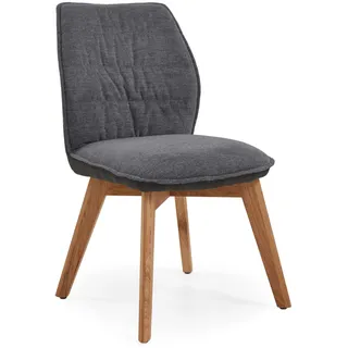 Niehoff Sitzmöbel Gent Schalenstuhl - Eichengestell/Stoffbezug
