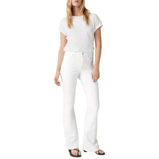 Levi's 726 Hr Flare Soft clean White