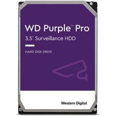 WD Purple Pro 18 TB Smart Video 3,5 Zoll interne Festplatte – Allframe AI – 550 TB/Jahr, 512 MB Cache, 7200 RPM, 5 Jahre Garantie