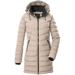 G.I.G.A. DX Damen Steppparka/Funktionsparka in Daunenoptik mit abzippbarer Kapuze GW 74 WMN QLTD PRK, hellbeige, 46, 43538-000