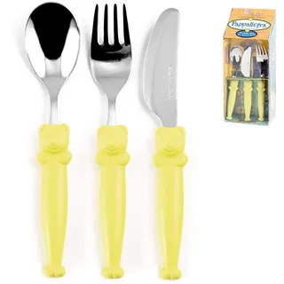 Pappallegra EME Set Gelb Besteck Baby Set 3 Stück
