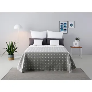 OTTO home Yolanda Bettüberwurf 140 x 210 cm Grau