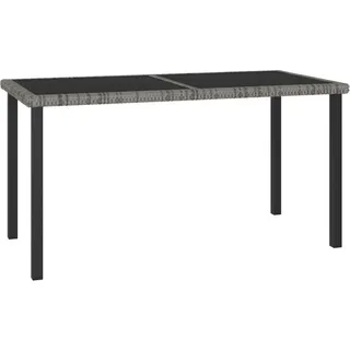 vidaXL Gartentisch 140 x 70 x 73 cm Grau