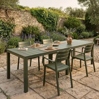 Dmora Gartentisch Varda 292 x 86 x 74 cm Grün