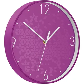 Leitz WOW Wanduhr 30 cm 30cm Violett