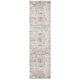 SAFAVIEH Distressed Teppich für Wohnzimmer, Esszimmer, Schlafzimmer - Madison Collection, Kurzer Flor, Grau und Gold, 61 X 91 cm