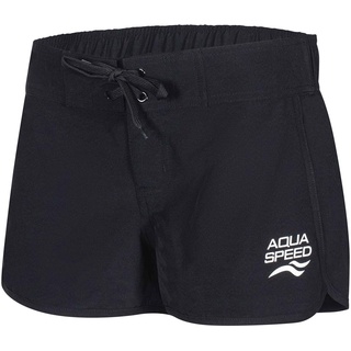 Aqua Speed Viki Damen Badeshorts Schwimmshorts Schwarz, Größe:L