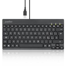 Perixx USB PERIBOARD-326 Mini-Tastatur mit Hintergrundbeleuchtung und Low-Profile-Tasten, QWERTY Italienisch